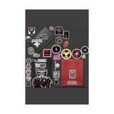 Techbutiq Store Rock Metal Sticker Paketi/bullet Journal Defter Çıkartma Ajanda Laptop Etiket 1