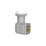 TECHCG Dörtlü 4 Lü Lnb Quad 0,1db 4 Çıkışlı Lnb Gri