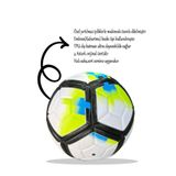 TECHCG Orijinal 4 Astarlı Futbol Topu Pompalı Sert Zemin Halı Saha 480 Gram No:5 Beyaz, TECHCHTOP2