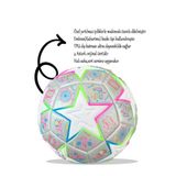 TECHCG Orijinal 4 Astarlı Futbol Topu Pompalı Sert Zemin Halı Saha 480 Gram No:5 Beyaz, TECHCHTOP5