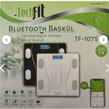 Techfit Vücut Analizli Dijital Baskül Tf-1075 (Bluetooth Özellikli) Hassas Ölçüm (2.5-180Kg)