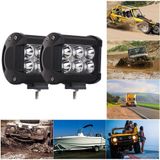 Techmaster 18W 6 LED Off Road Sis Gündüz Farı Lambası Projektör Beyaz Işık
