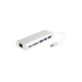 Techmaster 6in1 Type-C To HDMI 2 USB 3.0 Gigabit Sd Kart Type C Çevirici