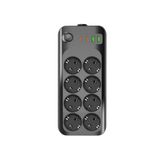 Techmaster Akım Termal Çocuk Korumalı 2x USB 2x Type-C Girişli 8li Priz 2 Metre Kablo 2500W