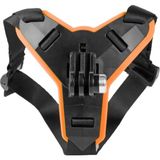 Techmaster Aksiyon Kamera Kask Alt Çene Bağlantı Aparatı Turuncu Kaymaz Silikon Taban