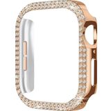 Techmaster Apple Watch 10. Nesil 46mm Uyumlu Parlak Taşlı 360 Tam Koruma Kapak Kılıf