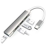 Techmaster C809 Type-C USB 3.1 Den 4 Adet USB 3.0 Hub Otg Çoğaltıcı Adaptörü