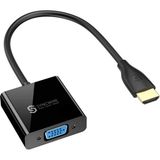 Techmaster HDMI To VGA Adaptör Çevirici Ses ve Micro USB Çıkışlı Çoklu Cihaz Desteği