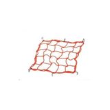 Techmaster Motorsiklet Kask Yük Filesi 40x40 CM 6 Kancalı Kırmızı