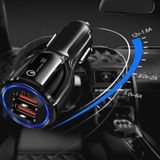 Techmaster Samsung iPhone Huawei Xioami 2 USB 6 Amper Siyah Hızlı Araç Şarj Cihazı