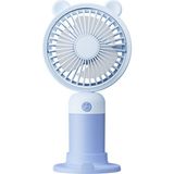 Techmaster Taşınabililir Mini USB Şarjlı 3 Kademeli Masaüstü Vantilatör Fan Soğutucu 18.5 cm - Mavi
