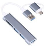 Techmaster Type-C Usb 3.0 Sd Tf Kart Okuyucu 3x Usb 3.0 Hub Çevirici A807