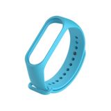 Techmaster Xiaomi Mi Band 3 Ve 4 Akıllı Bileklik Uyumlu Kordon Kayış Mavi Açık