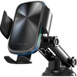 Techmobile HT-CHC01 15W Wireless Charger Mandallı Araç Içi Telefon Tutucu (Siyah)