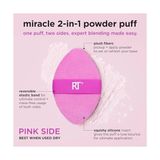 Techniques 4 Paket Mucize 2'si 1 Arada Puflar, Çift Taraflı Makyaj Karıştırma Pufu, Tersinir Elastik Bant, Hassas Makyaj Süngeri ve Pudra Pufu, Sıvı, Krem ve Toz Ürünleri Için - Option-1