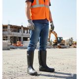 Techno Boots Poliüretan Soğuğa Dayanıklı Kısa Çelik Burunlu Siyah Çizme
