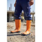 Techno Boots Poliüretan Soğuğa Dayanıklı Kısa Çelik Burunlu Turuncu Çizme
