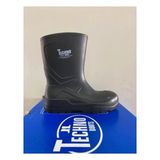 Techno Boots Unisex - 30 Derece Soğuğa Dayanıklı Poliüretan Kısa Çelik Burunsuz Çizme - Haki - Yeşil