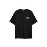 Techno Festival Music House Periyodik Tablo Sırt Ön Baskılı Oversize Tişört Unisex T-Shirt Siyah