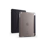 Techno Guru Apple iPad 9.7 2018 (6.nesil) Kılıf Zore Tri Folding Kalem Bölmeli Standlı Kılıf - Siyah