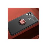 Techno Guru Honor 8c Ultra Koruma Sağlayan Stant Özellikli Yüzüklü Ravel Silikon Kılıf - Siyah - Rose