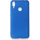 Techno Guru Huawei Honor 8c Kılıf Esnek Yapılı First Silikon Kapak - Mavi