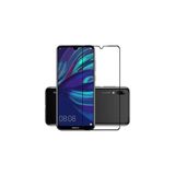 Techno Guru Huawei Y7 Prime 2019 Ekran Koruyucu Esnek Davin Şeffaf Seramik Cam - Siyah