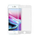 Techno Guru iPhone Se 2022 Esnek Kırılmaz Ekranı Tam Kaplayan Mat Seramik Ekran Koruyucu Beyaz - Şeffaf