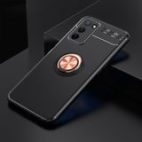 Techno Guru Oppo A55 5g Ultra Koruma Sağlayan Stant Özellikli Yüzüklü Ravel Silikon Kılıf - Siyah - Rose