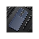 Techno Guru Oppo A9 2020 Gofret Desenli Ultra Koruma Sağlayan Negro Silikon Kılıf - Lacivert