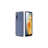 Techno Guru Oppo Reno 3 Gofret Desenli Ultra Koruma Sağlayan Negro Silikon Kılıf - Lacivert