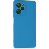 Techno Guru Poco X5 Pro 5g Kılıf Içi Kadife Kaplı Nano Silikon Kapak - Mavi