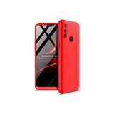 Techno Guru Realme 5i 3 Parçalı Tam Koruma Şık Astrea Premium Sert Kılıf - Realme 5İ - Kırmızı