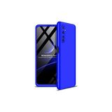 Techno Guru Realme 6 3 Parçalı Tam Koruma Şık Astrea Premium Sert Kılıf - Mavi