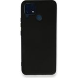 Techno Guru Realme C25S Kılıf Içi Kadife Kaplı Nano Silikon Kapak - Siyah