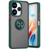 Techno Guru Redmi 13 4g Kılıf Arkası Buz Tasarımlı ve Yüzüklü Kenarları Renkli Şık Montreal Yüzüklü Silikon Kapak - Yeşil
