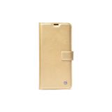 Techno Guru Reeder P13 Blue Max Pro Için Kar Deluxe Kapaklı Cüzdan Kılıf - Gold