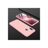 Techno Guru Samsung Galaxy A10S 3 Parçalı Tam Koruma Şık Astrea Premium Sert Kılıf - Rose