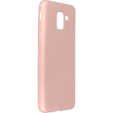 Techno Guru Samsung Galaxy J6 Kılıf Esnek Yapılı First Silikon Kapak - Rose Gold