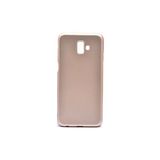 Techno Guru Samsung Galaxy J6 Plus Için Esnek ve Şık Soft Premier Silikon Kılıf - Gold