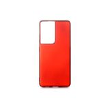 Techno Guru Samsung Galaxy S21 Ultra Için Esnek ve Şık Soft Premier Silikon Kılıf - Kırmızı