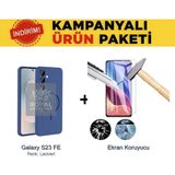 Techno Guru Samsung Galaxy S23 Fe Magsafe Kılıf ve Ekran Koruyucu Içerikli Ekonomik Paket - Lacivert