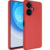 Techno Guru Tecno Camon 19 Pro Içi Kadife Dolgulu Şık Candy Lansman Silikon Kılıf - Kırmızı