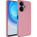Techno Guru Tecno Camon 19 Pro Içi Kadife Dolgulu Şık Candy Lansman Silikon Kılıf - Pembe