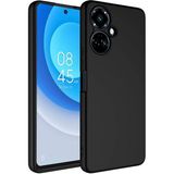 Techno Guru Tecno Camon 19 Pro Içi Kadife Dolgulu Şık Candy Lansman Silikon Kılıf - Siyah