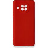 Techno Guru Xiaomi Mi 10T Lite Kılıf Içi Kadife Kaplı Nano Silikon Kapak - Kırmızı