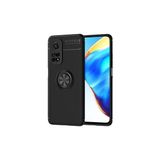 Techno Guru Xiaomi Mi 10T Pro 5g Ultra Koruma Sağlayan Stant Özellikli Yüzüklü Ravel Silikon Kılıf - Siyah