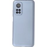Techno Guru Xiaomi Mi 10T Pro Kılıf Içi Kadife Kaplı Nano Silikon Kapak - Sky Blue