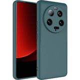 Techno Guru Xiaomi Mi 13 Ultra Içi Kadife Dolgulu Şık Candy Lansman Silikon Kılıf - Koyu Yeşil