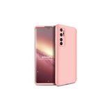 Techno Guru Xiaomi Mi Note 10 Lite 3 Parçalı Tam Koruma Şık Astrea Premium Sert Kılıf - Rose